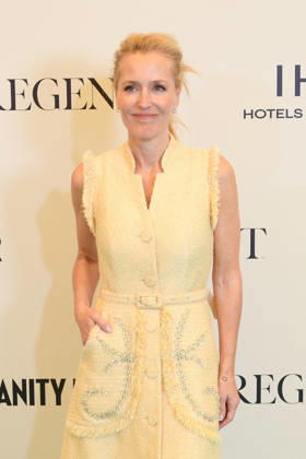 Gillian Anderson at the photocall of the Vanity Fair event on the beach of the Carlton Hotel during the 79th International Film Festival in Cannes, France, May 12, 2026 Lionel Urman Bestimage Celebs attend the Vanity Fair Lunch during the 79th annual Cannes Film Festival at Carlton Beach Club on May 12, 2026 in Cannes, France Paris France  Copyright: xLIONELxURMANxx xBESTIMAGExLIONELxURMANxx xBESTIMAGEx