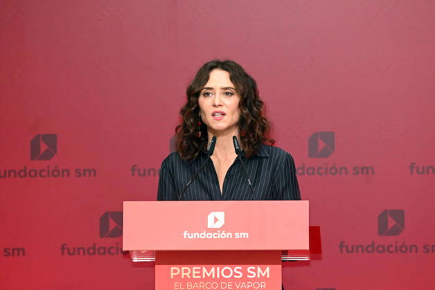 Queen Letizia presents the awards to the winning authors in the 48th edition of the SM Childrens Literature Awards The President of the Community of Madrid, Isabel Díaz Ayuso, during the presentation of the awards to the winning authors in the 48th edition of the SM Childrens Literature Awards El Barco de Vapor and Gran Angular 2026, at the Real Casa de Correos, on May 12, 2026, in Madrid Spain The winners Josan Hatero and Alba Quintas Garciandia will receive an endowment of 35,000 euros each, the largest in the Spanish-speaking world in their categories REINA REALEZA LITERATURA José Madrid Madrid Madrid Spain  Copyright: xJosÃ xOlivax 7518182