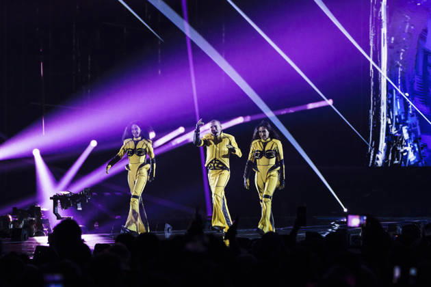12.05.2026 - Europa, Österreich, Wien: 70. Eurovision Song Contest 2026 in der Wiener Stadthalle - Semi-final 1 (Dress Rehearsal 3); Bzikebi mit dem Song On Replay für Georgien Copyright: xJulianxSindricx
