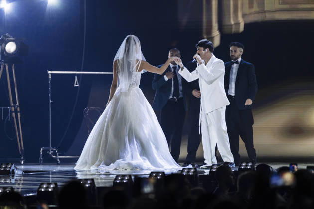 12.05.2026 - Europa, Österreich, Wien: 70. Eurovision Song Contest 2026 in der Wiener Stadthalle - Semi-final 1 (Dress Rehearsal 3); Sal Da Vinci mit dem Song Per Sempre SÃ¬ für Italien Copyright: xJulianxSindricx