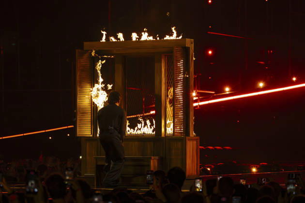 12.05.2026 - Europa, Österreich, Wien: 70. Eurovision Song Contest 2026 in der Wiener Stadthalle - Semi-final 1 (Dress Rehearsal 3); Linda Lampenius x Pete Parkkonen mit dem Song Liekinheitin für Finnland Copyright: xJulianxSindricx