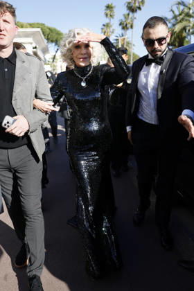 Cannes Jane Fonda Exits Martinez MP Cannes, France- May 12: Jane Fonda leaves Hotel Martinez to attending opening ceremony during 79th Festival of Cannes, on May 12, 2026 in Cannes, France. Photo by Marco Piovanotto ABACAPRESS:COM Cannes France  Copyright: xPiovanottoxMarco ABACAx