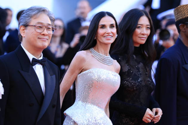 Cannes - Opening Ceremony Red Carpet Jury President Park Chan-wook and Jury Members Demi Moore and Chloe Zhao attending the Opening Ceremony red carpet ahead of the screening of The Electric Kiss (La Venus Electrique) directed by Pierre Salvadori as part of the 79th Cannes Film Festival in Cannes, France on May 12, 2026. Photo by Jerome Domine ABACAPRESS.COM Cannes France  Copyright: xDominexJerome ABACAx