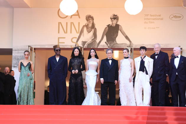 Cannes - Opening Ceremony Red Carpet Jury Members Ruth Negga, Isaach de Bankole, Chloe Zhao, Demi Moore, Jury President Park Chan-wook, Jury Members aura Wandel, Diego Cespedes, Stellan Skarsgar and Paul Laverty attending the Opening Ceremony red carpet ahead of the screening of The Electric Kiss (La Venus Electrique) directed by Pierre Salvadori as part of the 79th Cannes Film Festival in Cannes, France on May 12, 2026. Photo by Jerome Domine ABACAPRESS.COM Cannes France  Copyright: xDominexJerome ABACAx