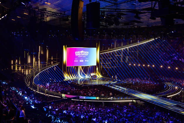 Eurovision Song Contest 2025 First Semi Final, 12.05.2026 VIENNA, AUSTRIA - 12 MAY 2026: Image shows Eurovision 2026 stage in Vienna during Eurovision Song Contest 2025 First Semi Final at Wiener Stadthalle on 12 05 2026 in Vienna, Austria. Vienna Wiener Stadthalle Austria Copyright: xBEAUTIFULxSPORTS Froehlichx