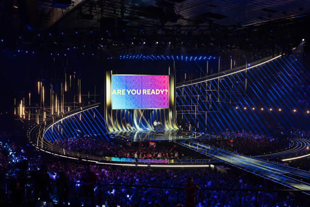 Eurovision Song Contest 2025 First Semi Final, 12.05.2026 VIENNA, AUSTRIA - 12 MAY 2026: Image shows Eurovision 2026 stage in Vienna with ARE YOU READY? during Eurovision Song Contest 2025 First Semi Final at Wiener Stadthalle on 12 05 2026 in Vienna, Austria. Vienna Wiener Stadthalle Austria Copyright: xBEAUTIFULxSPORTS Froehlichx