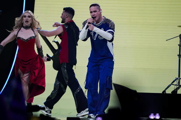 12.05.2026 - Europa, Österreich, Wien: 70. Eurovision Song Contest 2026 in der Wiener Stadthalle - Semi-final 1; Satoshi mit dem Song Viva, Moldova! für Moldau Copyright: xLUKAxKOLANOVICx