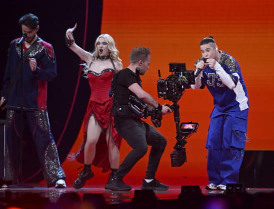 VIENNA, AUSTRIA 20260512 Satoshi representing Moldova with the entry Viva, Moldova during the semi-final 1 of the 70th edition of the Eurovision Song Contest ESC in the Wiener Stadthalle in Vienna, Austria, Tuesday, May 12, 2026 VIENNA AUSTRIA x10070x  Copyright: xJessicaxGow TTx EUROVISION 2026 SEMIFINAL 1 MtvydHAJ_AQ