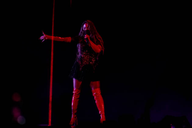 12.05.2026 - Europa, Österreich, Wien: 70. Eurovision Song Contest 2026 in der Wiener Stadthalle - Semi-final 1; FELICIA mit dem Song My System für Schweden Copyright: xLUKAxKOLANOVICx