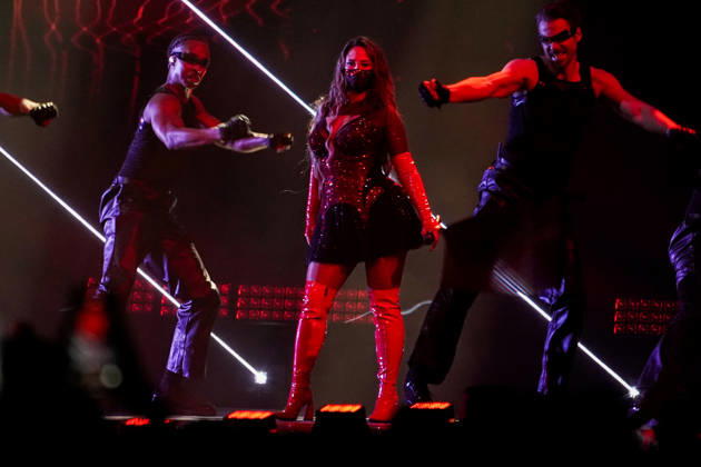 12.05.2026 - Europa, Österreich, Wien: 70. Eurovision Song Contest 2026 in der Wiener Stadthalle - Semi-final 1; FELICIA mit dem Song My System für Schweden Copyright: xLUKAxKOLANOVICx