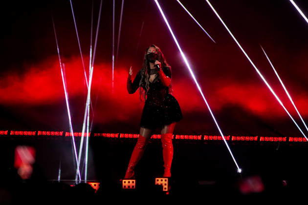 12.05.2026 - Europa, Österreich, Wien: 70. Eurovision Song Contest 2026 in der Wiener Stadthalle - Semi-final 1; FELICIA mit dem Song My System für Schweden Copyright: xLUKAxKOLANOVICx