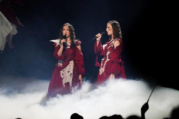 12.05.2026 - Europa, Österreich, Wien: 70. Eurovision Song Contest 2026 in der Wiener Stadthalle - Semi-final 1; LELEK mit dem Song Andromeda für Kroatien Copyright: xLUKAxKOLANOVICx