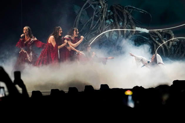 12.05.2026 - Europa, Österreich, Wien: 70. Eurovision Song Contest 2026 in der Wiener Stadthalle - Semi-final 1; LELEK mit dem Song Andromeda für Kroatien Copyright: xLUKAxKOLANOVICx