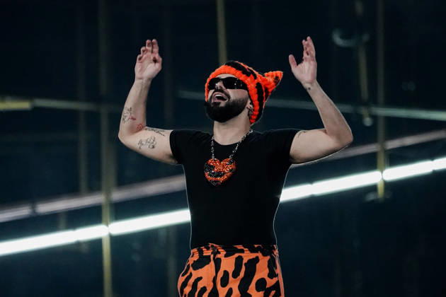 12.05.2026 - Europa, Österreich, Wien: 70. Eurovision Song Contest 2026 in der Wiener Stadthalle - Semi-final 1; Akylas mit dem Song Ferto für Griechenland Copyright: xLUKAxKOLANOVICx
