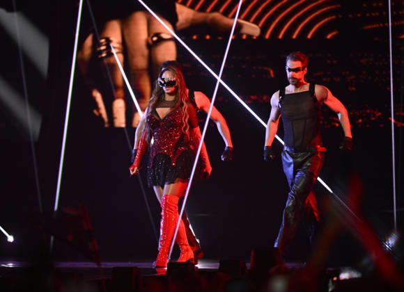 Felicia representing Sweden with the entry My System during semi final 1 of the 70th edition of the Eurovision Song Contest ESC at the Wiener Stadthalle in Vienna, Austria, Tuesday 12 May 2026 WIEN AUSTRIA x10070x  Copyright: xJessicaxGow TTx EUROVISION SONG CONTEST 2026 SEMI-FINAL 1 c_vwKa9AjtQ