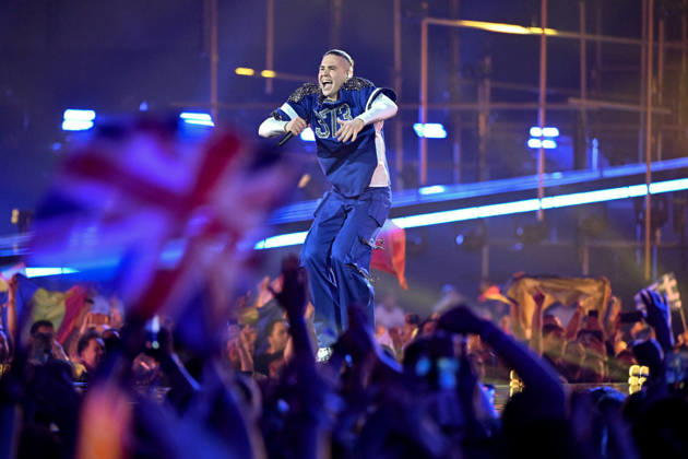 Satoshi representing Moldova with the entry Viva, Moldova during semi final 1 of the 70th Eurovision Song Contest ESC at the Wiener Stadthalle in Vienna, Austria, Tuesday 12 May 2026 WIEN AUSTRIA x10070x  Copyright: xJessicaxGow TTx EUROVISION SONG CONTEST 2026 SEMI-FINAL 1 IxCoqqF9Cwc