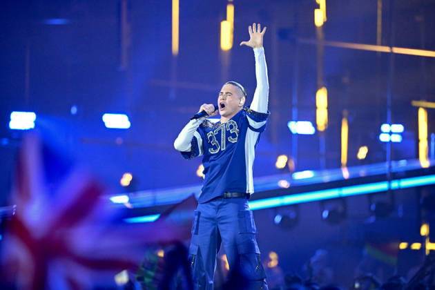 Satoshi representing Moldova with the entry Viva, Moldova during semi final 1 of the 70th Eurovision Song Contest ESC at the Wiener Stadthalle in Vienna, Austria, Tuesday 12 May 2026 WIEN AUSTRIA x10070x  Copyright: xJessicaxGow TTx EUROVISION SONG CONTEST 2026 SEMI-FINAL 1 yS7N-mEoPnY