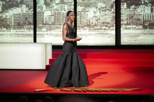 Cannes - Opening Ceremony EB French-Malian actress and master of Ceremony Eye Haidara during the Opening Ceremony as part of the 79th Cannes Film Festival in Cannes, France on May 12, 2026. Photo by Eliot Blondet ABACAPRESS.COM Cannes France France  Copyright: xBlondetxEliot ABACAx