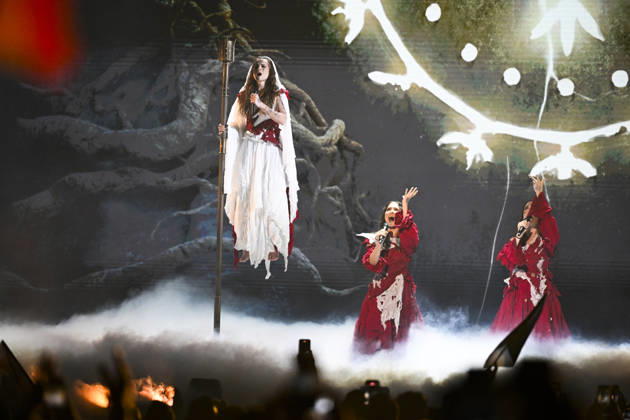 Lelek representing Croatia with the song Andromeda during Semi Final 1 of the 70th Eurovision Song Contest ESC at the Wiener Stadthalle in Vienna, Austria, Tuesday, May 12, 2026 VIENNA AUSTRIA x10070x  Copyright: xJessicaxGow TTx EUROVISION SONG CONTEST 2026 SEMI-FINAL 1 A1JiwQOgdm0