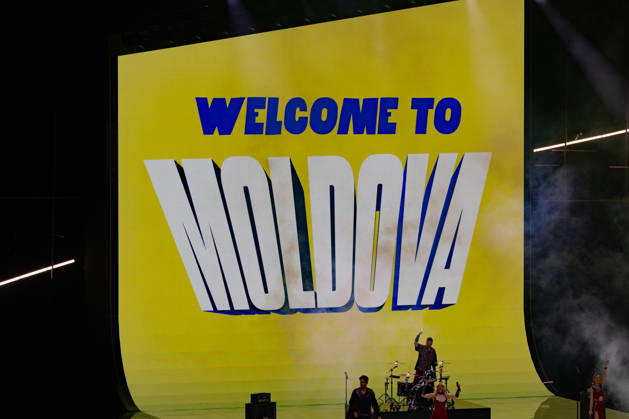 Eurovision Song Contest 2025 First Semi Final, 12.05.2026 VIENNA, AUSTRIA - 12 MAY 2026: Image shows Eurovision 2026 stage in Vienna showing Welcome to Moldova during Eurovision Song Contest 2025 First Semi Final at Wiener Stadthalle on 12 05 2026 in Vienna, Austria. Vienna Wiener Stadthalle Austria Copyright: xBEAUTIFULxSPORTS Froehlichx