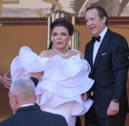 Electric Kiss Premiere at 79th Festival de Cannes - Cannes, France CANNES, FRANCE. May 12, 2026: Joan Collins & Percy Gibson at the Grand Opening and premiere for The Electric Kiss at the 79th Festival de Cannes. Picture: Paul Smith Featureflash Cannes France  Copyright: xPaulxSmithx xFeatureflashx