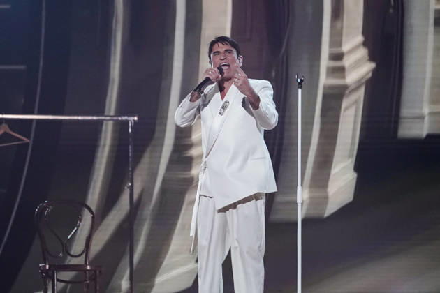12.05.2026 - Europa, Österreich, Wien: 70. Eurovision Song Contest 2026 in der Wiener Stadthalle - Semi-final 1; Sal Da Vinci mit dem Song Per Sempre Si für Italien Copyright: xLUKAxKOLANOVICx