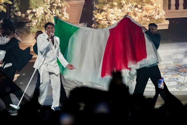 12.05.2026 - Europa, Österreich, Wien: 70. Eurovision Song Contest 2026 in der Wiener Stadthalle - Semi-final 1; Sal Da Vinci mit dem Song Per Sempre Si für Italien Copyright: xLUKAxKOLANOVICx