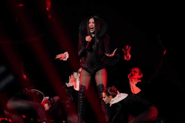 12.05.2026 - Europa, Österreich, Wien: 70. Eurovision Song Contest 2026 in der Wiener Stadthalle - Semi-final 1; Tamara Zivkovic mit dem Song Nova Zora für Montenegro Copyright: xLUKAxKOLANOVICx