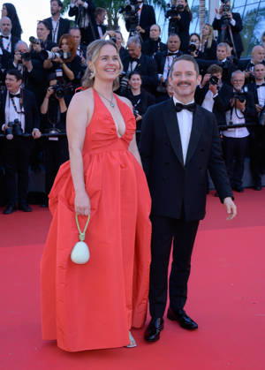 CANNES, FRANCE May 12, 2026 Elijah Wood Mette Marie Kongsved at the Grand Opening and premiere for The Electric Kiss at the 79th Festival de Cannes Picture Paul Smith Featureflash 455849 2026 05 12 Cannes France  Copyright: xPaulxSmithx xFeaturesxFlashx xStarfacex STAR_455849_137