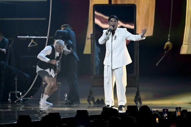 VIENNA, AUSTRIA 20260512 Sal Da Vinci representing Italy with the entry Per sempre sÃ¬ during the semifinal 1 of the 70th edition of the Eurovision Song Contest ESC in Wiener Stadthalle in Vienna, Austria, Tuesday, May 12, 2026 VIENNA AUSTRIA x10070x  Copyright: xJessicaxGow TTx EUROVISION 2026 SEMIFINAL 1 lBo8x0qNCZM