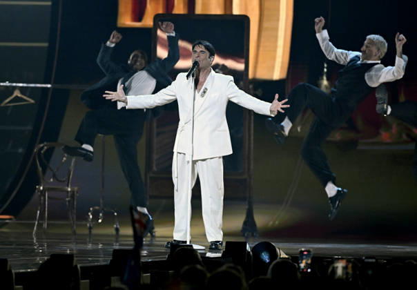 VIENNA, AUSTRIA 20260512 Sal Da Vinci representing Italy with the entry Per sempre sÃ¬ during the semifinal 1 of the 70th edition of the Eurovision Song Contest ESC in Wiener Stadthalle in Vienna, Austria, Tuesday, May 12, 2026 VIENNA AUSTRIA x10070x  Copyright: xJessicaxGow TTx EUROVISION 2026 SEMIFINAL 1 N6IHtTXdSw0