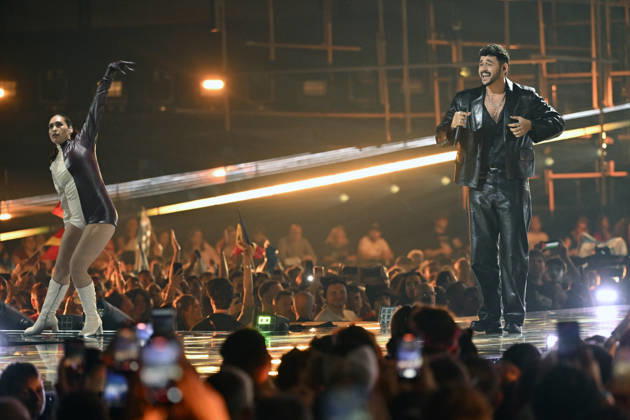 VIENNA, AUSTRIA 20260512 Noam Bettan representing Israel with the entry Michelle during the semi-final 1 of the 70th edition of the Eurovision Song Contest ESC in Wiener Stadthalle in Vienna, Austria, Tuesday, May 12, 2026 VIENNA AUSTRIA x10070x  Copyright: xJessicaxGow TTx EUROVISION 2026 SEMIFINAL 1 KI6INDu_6XU
