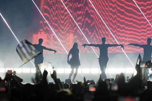 12.05.2026 - Europa, Österreich, Wien: 70. Eurovision Song Contest 2026 in der Wiener Stadthalle - Semi-final 1; FELICIA mit dem Song My System für Schweden Copyright: xLUKAxKOLANOVICx