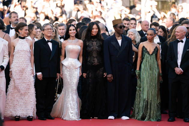 Opening Ceremony And La VÃ nus Electrique (The Electric Venus) Screening - The 79th Annual Cannes Film Festival Jury Members Diego CÃ spedes, Laura Wandel, Jury President Park Chan-wook, Demi Moore, ChloÃ Zhao, Isaach de BankolÃ and Ruth Negga attend the opening ceremony and La VÃ nus Electrique (The Electric Venus) screening during the 79th annual Cannes Film Festival at Palais des Festivals, Credit:Lounis Tiar Avalon France, Cannes  Copyright: xLounisxTiarx xAvalonx 1098391388