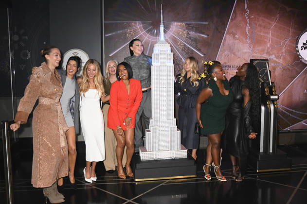 NEW YORK, NY- MAY 12: Penny Lane, Nicole Williams English, Alix Earle, Xandra Pohl, Tiffany Haddish, Lauren Chan, Camille Kostek, Achieng Agutu and Tunde Oyeneyin at the Empire State Building in celebration of Sports Illustrated SwimsuitÃ¢â‚¬â ¢s Annual 2026 issue debut on May 12, 2026 in New York City. Credit: AdMedia New York City USA - ZUMAa123 20260512_zaa_a123_098 Copyright: xJohnxFyckex