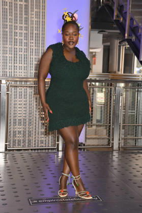 NEW YORK, NY- MAY 12: Achieng Agutu at the Empire State Building in celebration of Sports Illustrated SwimsuitÃ¢â‚¬â ¢s Annual 2026 issue debut on May 12, 2026 in New York City. Credit: AdMedia New York City USA - ZUMAa123 20260512_zaa_a123_107 Copyright: xJohnxFyckex