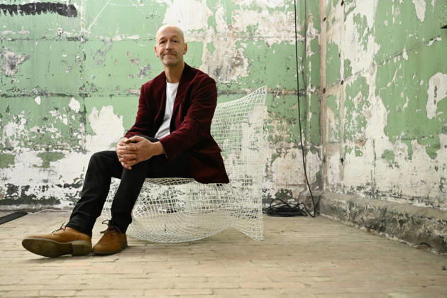 MELBOURNE DESIGN WEEK, Designer Ash Allen poses for a photo with his work Pillow Talk as part of the 100 Chairs exhibition during Melbourne Design Week, Melbourne, Wednesday, May 13, 2026. ( NO ARCHIVING MELBOURNE VICTORIA AUSTRALIA  Copyright: xJOELxCARRETTx 20260513130644765584