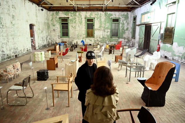 MELBOURNE DESIGN WEEK, Works on display as part of the 100 Chairs exhibition during Melbourne Design Week, Melbourne, Wednesday, May 13, 2026. ( NO ARCHIVING MELBOURNE VICTORIA AUSTRALIA  Copyright: xJOELxCARRETTx 20260513171641390331