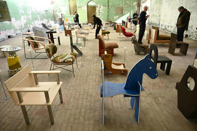 MELBOURNE DESIGN WEEK, Works on display as part of the 100 Chairs exhibition during Melbourne Design Week, Melbourne, Wednesday, May 13, 2026. ( NO ARCHIVING MELBOURNE VICTORIA AUSTRALIA  Copyright: xJOELxCARRETTx 20260513129622648797