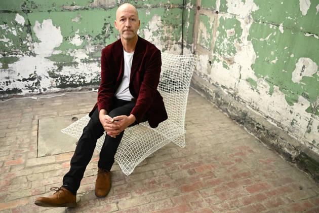 MELBOURNE DESIGN WEEK, Designer Ash Allen poses for a photo with his work Pillow Talk as part of the 100 Chairs exhibition during Melbourne Design Week, Melbourne, Wednesday, May 13, 2026. ( NO ARCHIVING MELBOURNE VICTORIA AUSTRALIA  Copyright: xJOELxCARRETTx 20260513142346520758