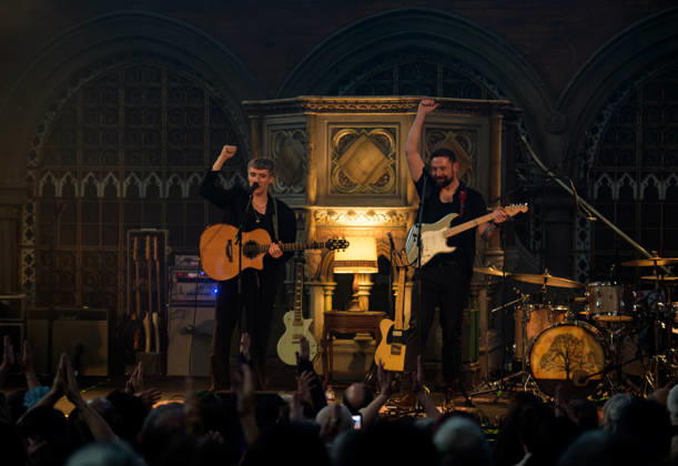 Colin Andrew and Mike Hogan (right) perform live in the Union Chapel, London, 12 May 2026 Colin Andrew (left) perform live with guest Mike Hogan in Union Chapel, London, 12 May 2026 ., Credit:Tina Korhonen Tina Korhonen - B162 Avalon United Kingdom, London  Copyright: xTinaxKorhonenx xTinaxKorhonenx-xB162x xAvalonx 1098417362