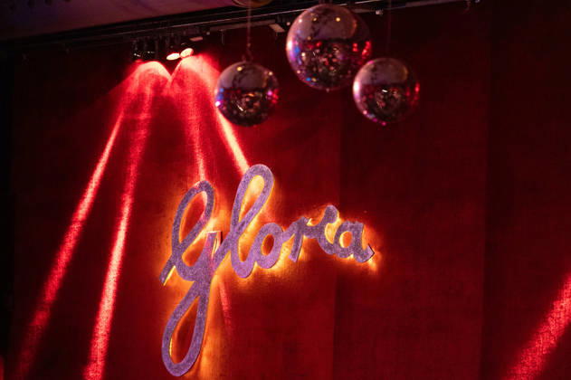 Der Schriftzug des GLORIA, Logo, Feature, Symbolfoto, Randmotiv, Start der neuen Buehnenshow von Matze Knop: ,,Spitzenreiter - wo wir sind ist vorne!,, im Gloria in Koeln, 12.05.2026.