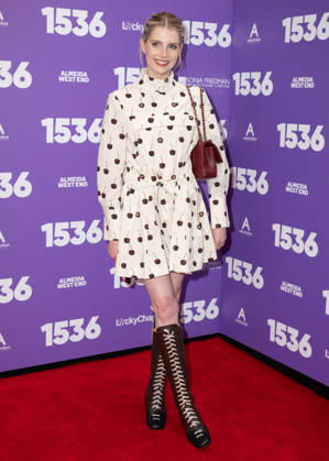 Lucy Boynton attends 1536™ Opening Night at The Ambassadors Theatre in London, England. UK. Tuesday 12th May 2026. Copyright: xJamesxWarrenx ae7cg334