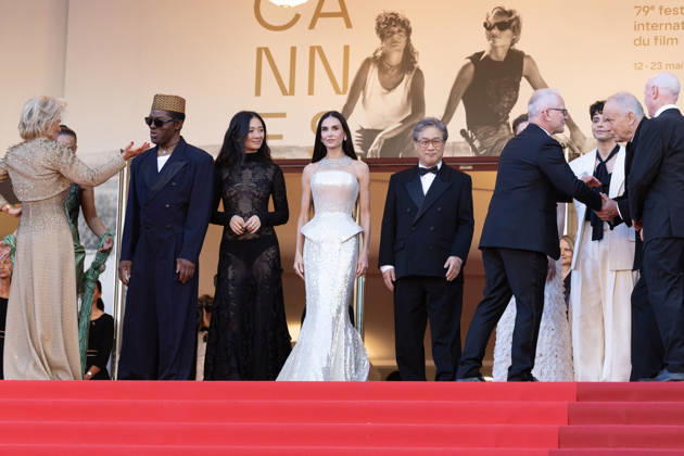 Cannes pening ceremony and La VÃ nus Electrique (The Electric Venus) screening CANNES, FRANCE - MAY 12: Jury Member Isaach de BankolÃ , Jury Member ChloÃ Zhao, Jury Member Demi Moore, Jury President Park Chan-wook, Jury Member Laura Wandel, Jury Member Diego CÃ spedes and Jury Member Stellan Skarsgard attend the opening ceremony and La VÃ nus Electrique (The Electric Venus) screening during the 79th annual Cannes Film Festival at Palais des Festivals on May 12, 2026 in Cannes, France. CAP KA Kristina Afanasyeva Cannes Alpes-Maritimes France Copyright: xKristinaxAfanasyeva CapitalxPicturesx