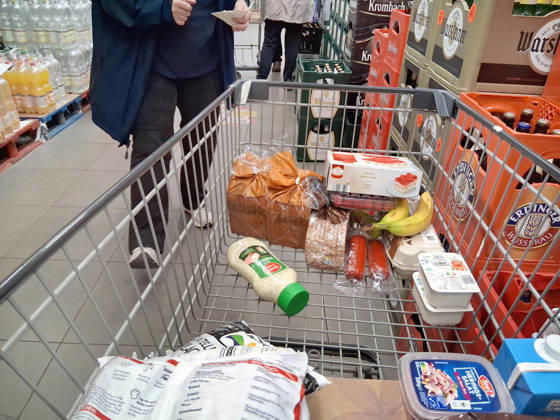 Netto-Einkauf zu Zeiten von Inflation und Konjunktur. Netto-Einkauf in einem Supermarkt oder Discounter