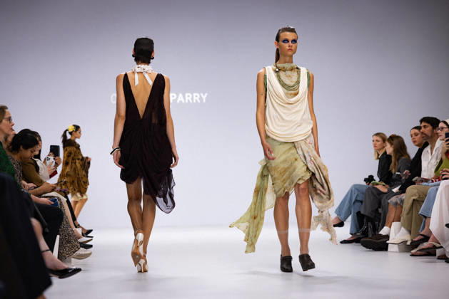 AUSTRALIAN FASHION WEEK, Oliver Parry designs during the FDS TAFE NSW - The Innovators show during Australian fashion week at the Museum of contemporary art, Sydney, Wednesday, May 13, 2026. ( NO ARCHIVING MELBOURNE VICTORIA AUSTRALIA  Copyright: xNADIRxKINANIx 20260513187365240186