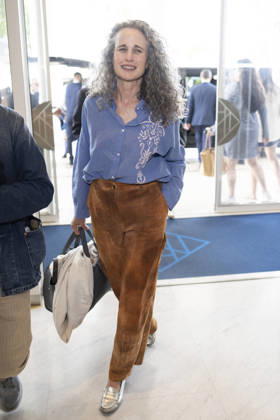 Cannes Andie MacDowell Exits Martinez MP Cannes, France- May 13: Andie MacDowell arrives to Hotel Martinez during 79th Festival of Cannes, on May 13, 2026 in Cannes, France. Photo by Marco Piovanotto ABACAPRESS:COM Cannes France  Copyright: xPiovanottoxMarco ABACAx