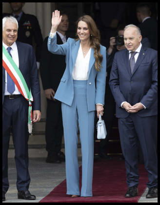. 13 05 2026. Reggio Emilia, Italy. Kate Middleton. the Princess of Wales , arriving at the town hall in Reggio Emilia on day one of her visit to Italy.  xStephenxLockx xi-Imagesx IIM-26766-0020