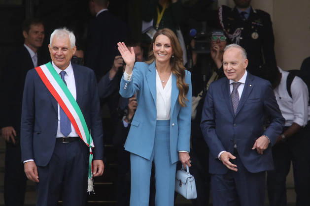 Princess of Wales visit to Reggio Emilia - Day 1 Kate Middleton, the Princess of Wales, visits the town hall in Reggio Emilia, Italy on May 13, 2026, on day one of her visit to Italy. Photo by IPA ABACAPRESS.COM Reggio Emilia Italy  Copyright: xIPA ABACAx