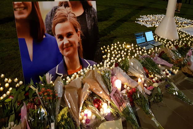 RECORD DATE NOT STATED vigil for Jo Cox was a British Labour Party politician. She was the Member of Parliament (MP) from May 2015 to her murder in June 2016 Spontaneous vigil for Helen Joanne Jo Cox, (1974 ? 16 June 2016). Cox was a British Labour Party politician. She was the Member of Parliament (MP) from May 2015 to her murder in June 2016 Editorial use only. All other uses to be cleared with the copyright owner (World History Archive), in advance., WHA_087_0942.jpg, Helen Joanne Cox; Jo Cox; British politician; Labour Party; Member of Parliament; MP; murder; vigil; spontaneous; tribute; memorial; UK; United Kingdom; British; politics; assassination; tragic; public figure; activism; social justice; humanitarian; community; British his Copyright: xWorldxHistoryxArchivex